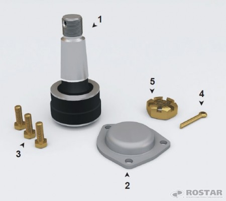 Палец штанги реактивной КАМАЗ РМШ ROSTAR R5511-2919026-15 ROSTAR