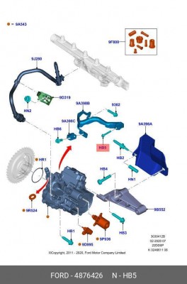 БОЛТ 4876426 4 876 426 FORD