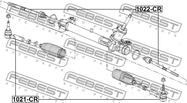 Наконечник рулевой 1021-CR 1021-CR FEBEST