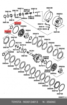 Кольцо TOYOTA 90301-24013 90301-24013 TOYOTA