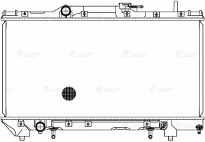 Радиатор охл. для а м Toyota Carina E (92-) Caldina (92-) Corona (92-) AT (LRc 1 LRC 19151 LUZAR