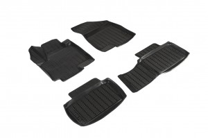 Коврик салона CHANGAN CS 35 Plus (18-) полиуретан черный (4 предм.) SEINTEX 94393 SEINTEX
