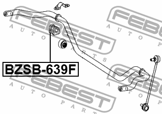 Втулка стабилизатора передняя MERCEDES BENZ VITO/VIANO 639 2003-2014 BZSB-639F BZSB-639F FEBEST