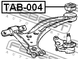 Сайлентблок рычага задний TOYOTA CAMRY SXV2#/MCV2# 1996-2001 TAB-004 TAB-004 FEBEST