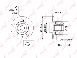 VW POLO/AUDI A2 [8Z0] (2000-2005) WH-1197 LYNXAUTO