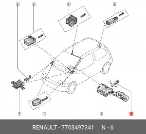 RENAULT 7703497341 RENAULT