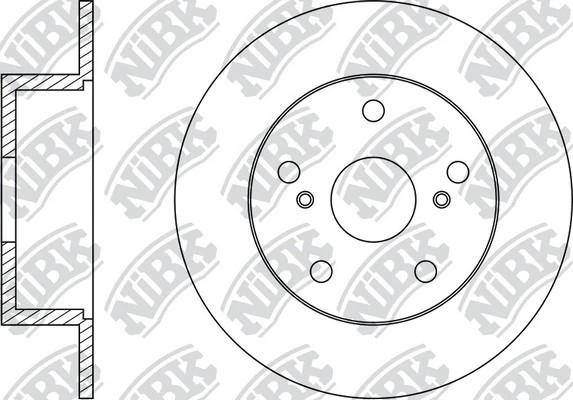 Диск тормозной задний MARK/CHASER/CRESSIDA/CRESTA RN1487 RN1487 NIBK