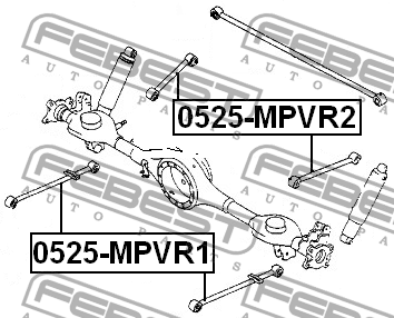 Рычаг подвески 0525-MPVR1 0525-MPVR1 FEBEST