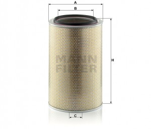 Фильтр воздушный Iveco Eurotech/Eurostar E43/47/52 / CURSOR C 33 1600-2 MANN FILTER