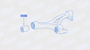 Сайлентблок нижнего рычага передней подвески, внутренний MB G-CLASS (W463)/GL ,G SB897 FINWHALE