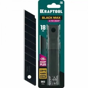Лезвие для ножа сегментированное 18мм 10шт. KRAFTOOL 0960218S10 KRAF TOOL