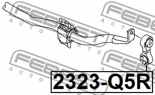 AUDI A4[B8] (2007>)/ Q5 (2008>) 2323-Q5R FEBEST