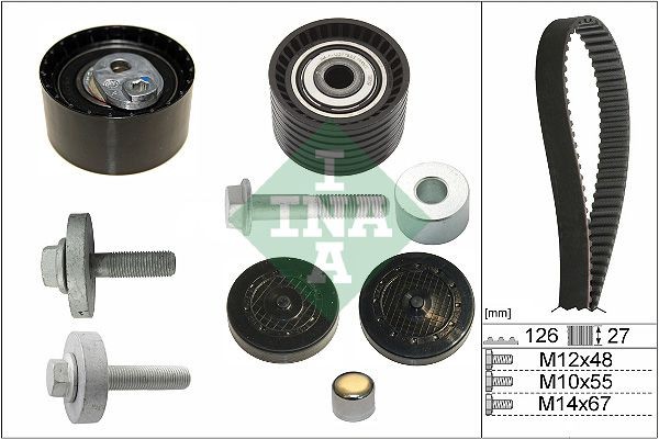 Комплект ГРМ RENAULT LAGUNA II 530063810 530 0638 10 INA