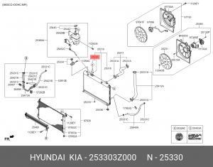 MAZDA 6 (GH) (2007-2012) 1,1 253303Z000 HYUNDAI KIA