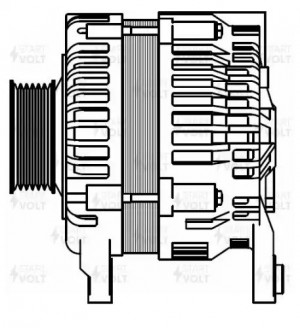 Генератор для а/м Nissan Teana J31 (02-)/Murano (02-) 2.3i/3.5i 110A LG 1411 LG1411 START VOLT