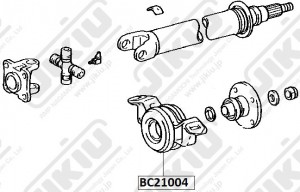 Подшипник подвесной TOYOTA HILUX 88-99 BC21004 BC21004 JIKIU