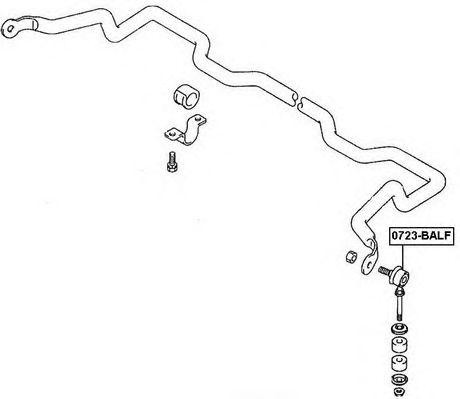 ТЯГА СТАБИЛИЗАТОРА ПЕРЕДНЯЯ SUZUKI 0723BALF 0723-BALF ASVA