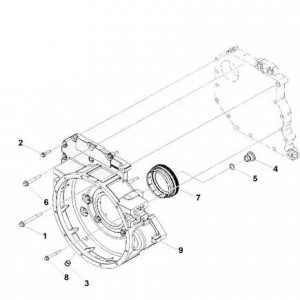 Болт М12х1,75х80 картера маховика ГАЗ ISF 3.8, КАМАЗ ISBe (Haffen) 0705 HAFFEN