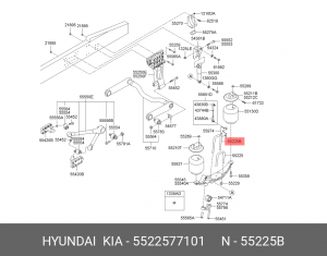 Стремянка HYUNDAI HD160,170,450,500 рессоры задней OE 5522577101 HYUNDAI KIA
