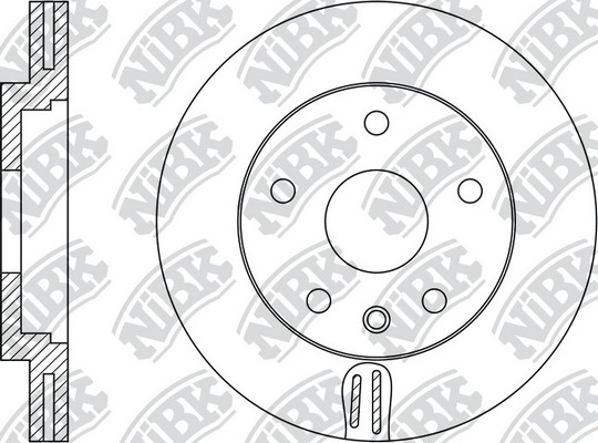 Диск тормозной OPEL ASTRA 2010 RN34003 RN34003 NIBK