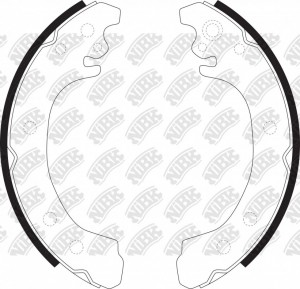 Колодки тормозные барабанные FN0627 FN0627 NIBK