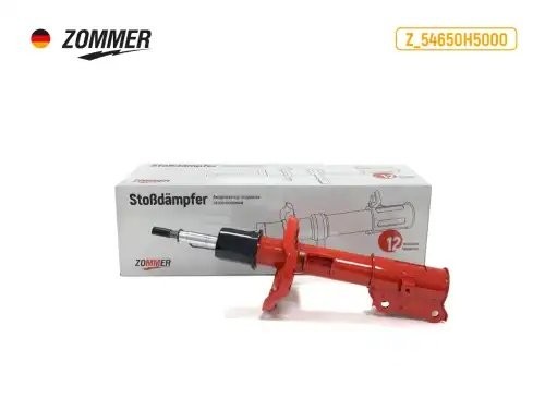Амортизатор HYUNDAI Solaris, KIA Rio (с 2017 г.в) левый передний (газомасляный) Z54650H5000 ZOMMER