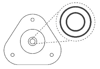 Комплект верхней опоры SM5639 SM5639 KAYABA