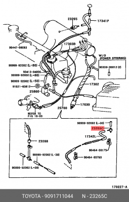 Фильтр газовый 90917-11044 90917-11044 TOYOTA