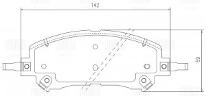 Колодки торм. GAC GS5 (20-) диск. перед. (PF 4419) PF 4419 TRIALLI