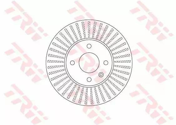 CHEVROLET AVEO (T300) (2011>) R14 4 БОЛТА / 256мм DF6254 TRW