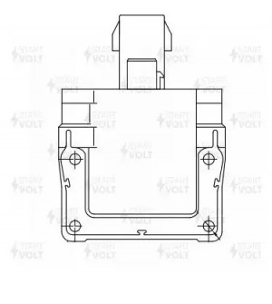 Катушка зажигания для а/м Toyota Camry (91-) 2.2i/Vista (90-) 2.0i/Mark 2 (92-)  SC 1902 START VOLT