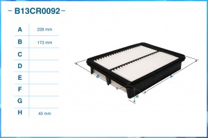 Фильтр воздушный B13CR0092 B13CR0092 CWORKS