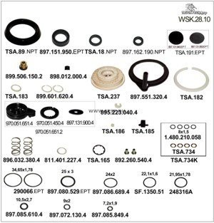 Ремкомплект MERCEDES ПГУ TRUCKTECHNIC WSK2810 TRUCKTECHNIC