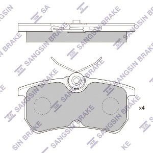 Колодки тормозные FORD FOCUS 9805/FIESTA 12- задние SP1865 SP1865 SANGSIN
