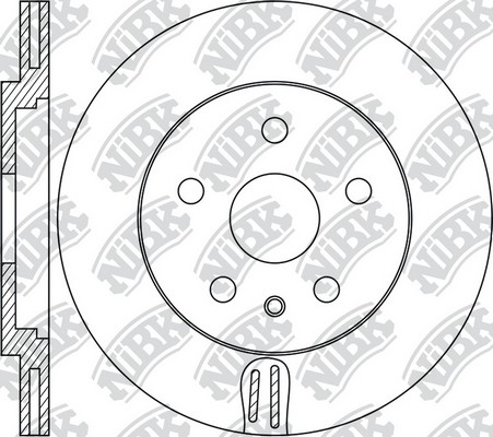 Диск тормозной AUDI A4/A5 07-/A6/A7/A8 10-/Q5  RN1734 RN1734 NIBK