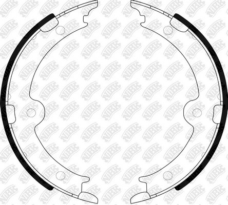 Колодки тормозные TOYOTA LEXUS стояночного тормоза (4шт.) NIBK FN0659 NIBK