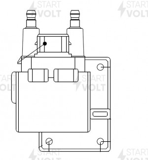 Катушка зажигания для а/м Renault Megane (95-) 1.6i/Volvo S40 (95-) 1.8i (SC 090 SC 0908 START VOLT