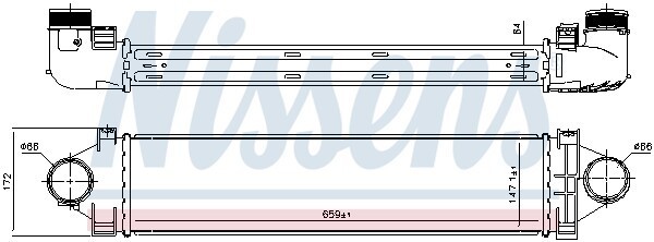 интеркулер!\ Land Rover Freelander 2.2TD 06> 96383 NISSENS