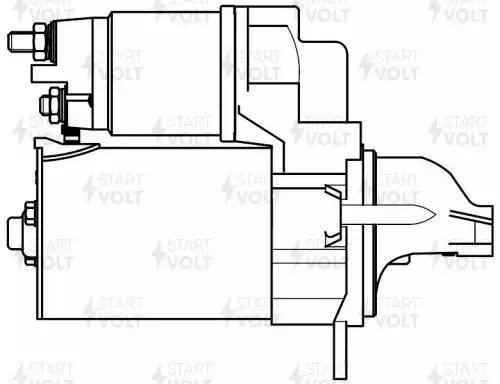 Стартер для а/м Opel Astra H (04-)/Corsa D (06-) 1.4i 1,1кВт (LSt 0503) LST 0503 START VOLT
