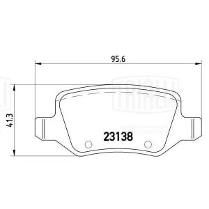 колодки дисковые задние!\ MB W168 1.9/2.1 99>/Vaneo 1.6i-1.7CDi 01> PF4054 TRIALLI