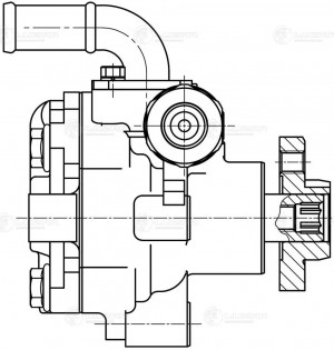 Насос ГУР для а.м Skoda Octavia 96-,VW Golf IV 97- 1.4,1.6i LPS1806 LPS1806 LUZAR
