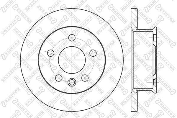 диск тормозной передний!\ VW T4 1.8-2.4 90-96 6020-4732-SX STELLOX