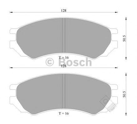 0 986 AB2 017 2017 410600785 Кол. для диск. тормозов 0986AB2017 BOSCH