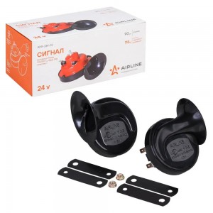 Сигнал звуковой 24V 410/510Hz комплект 2шт. AIRLINE AHR-24R-03 AIRLINE
