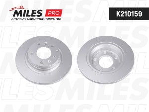 Диск тормозной (серия PRO с антикоррозионным покрытием) MAZDA 6 07/MX-5 08/MAZDA K210159 MILES
