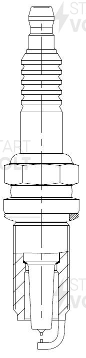 Свеча зажигания для а/м Mitsubishi Lancer X (07-)/ASX (10-) 1.6i Ir+Ir (VSP 1104 VSP 1104 START VOLT