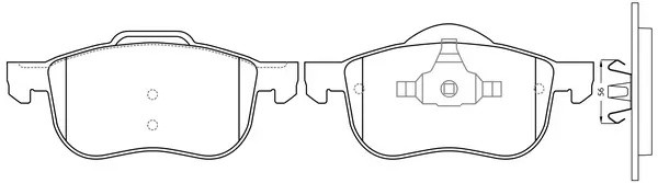 Колодки тормозные передние (VOLVO S60/S70/S80/V70/XC70 00-) BP45137 BP45137 SB NAGAMOCHI