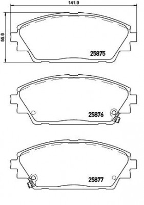 Колодки тормозные P49050 P49050 BREMBO