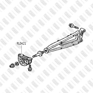 Опора заднего дифференциала передняя HONDA Fit 02- FL0421 FL0421 FIXAR
