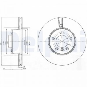 BG4172C диск тормозной передний!\ BMW F20/E90/E91/F32/E84 2.0i/2.5i/3.0i 05> BG4172C DELPHI